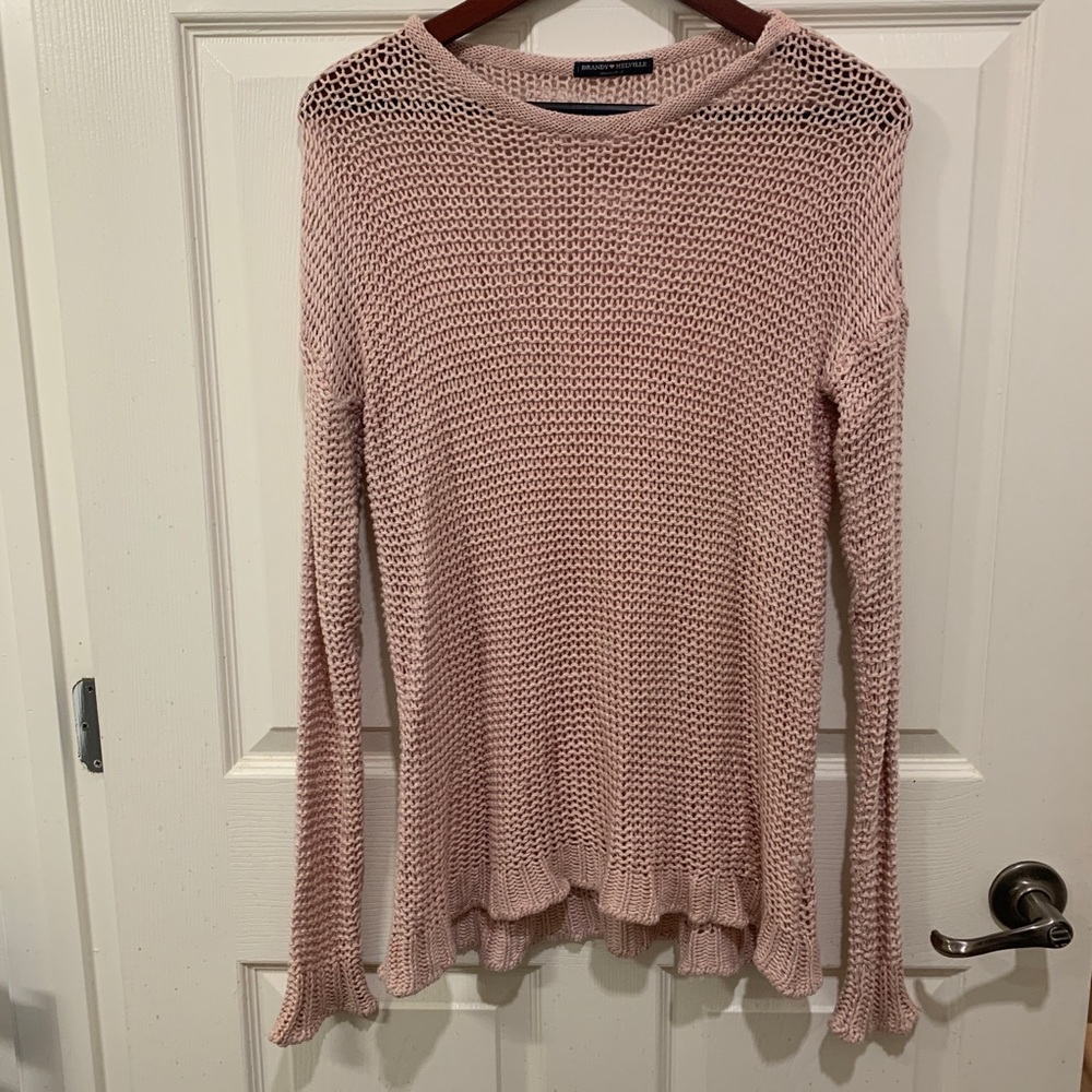 Brandy Melville Blush Pink Knit Sweater - Picture 5 of 6
